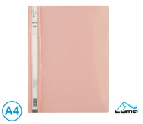 Rychlovazač A4 plastový LUMA - pastelová růžová