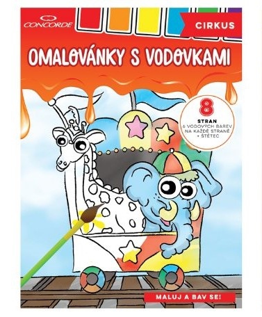 Omalovánky s vodovkami CONCORDE - Cirkus