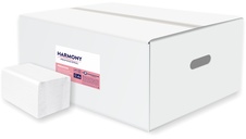 Toaletní papír skládaný Harmony Professional -  bílá / 250 ks