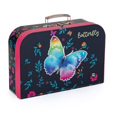 Školní kufřík - Motýl / modrá